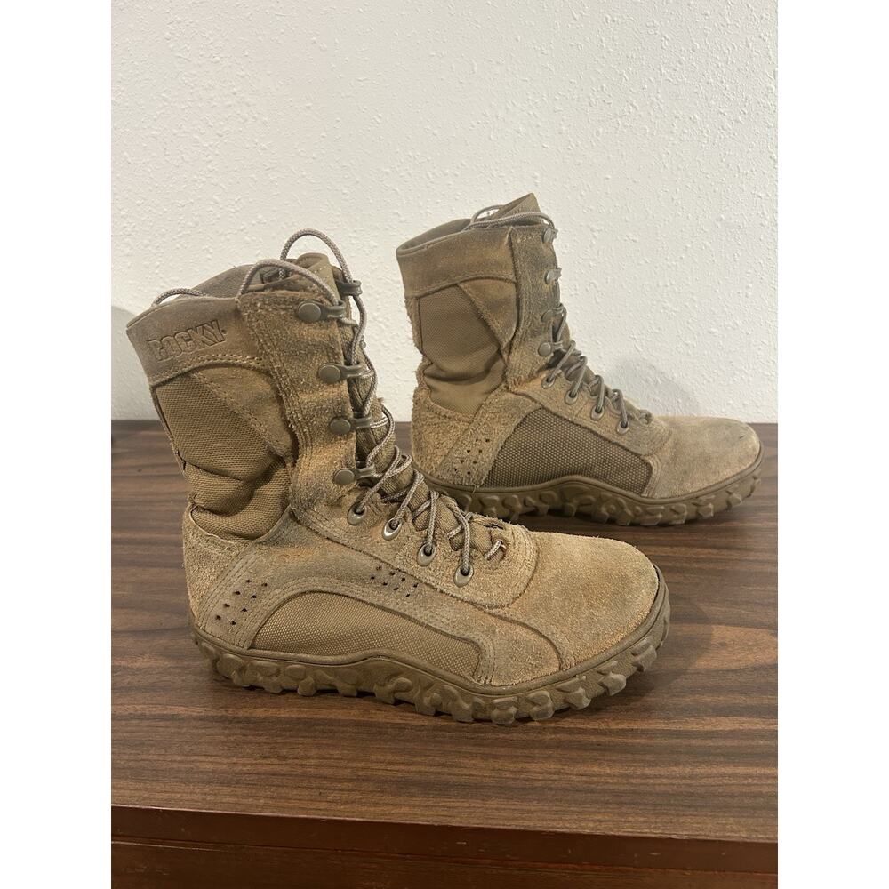 Rocky‎ S2V Tactical Military Boots Steel Toe Coyote Size 6M Vibram USA Combat